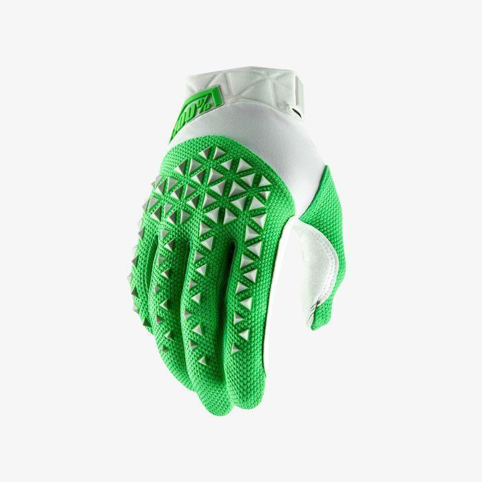 Мотоперчатки 100% Airmatic Glove Silver/Fluo Lime